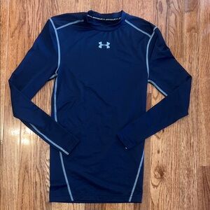 Under Armour Navy Blue Compression Long Sleeve Cold Gear Women’s Size Small